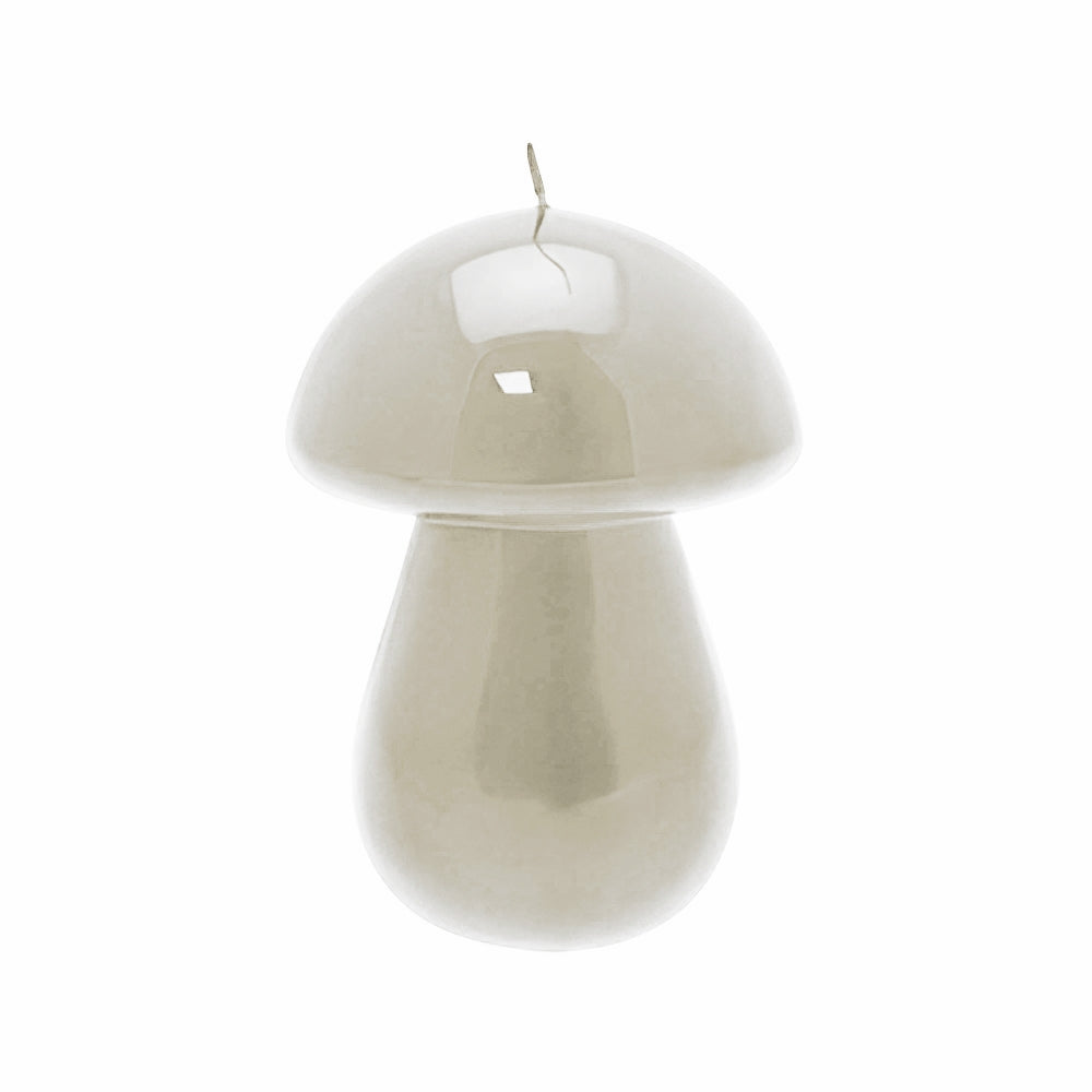 Lumanare decorativa ciuperca, crem, 13 cm - SIMONA'S COLLECTION