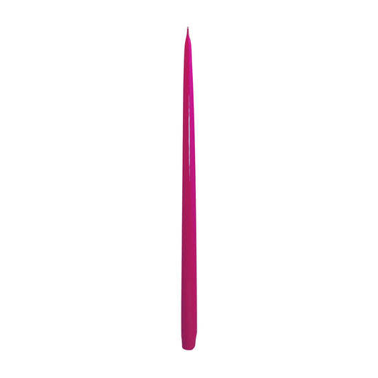 Lumanare decorativa lacuita, magenta, 40 cm - SIMONA'S COLLECTION