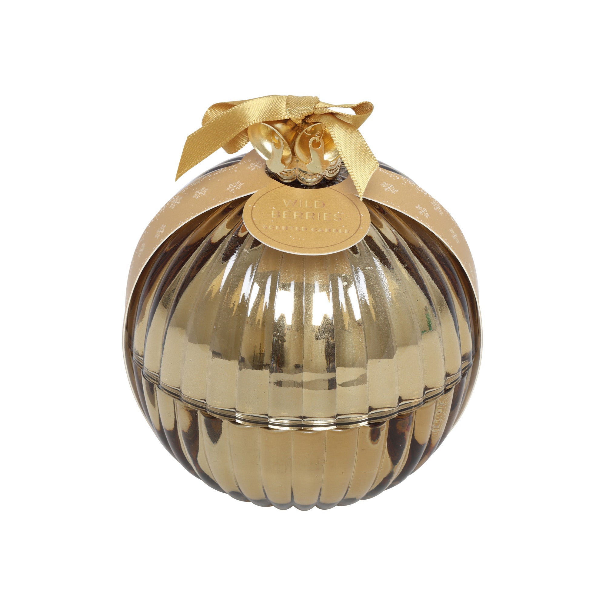 Lumanare Glob, auriu, 11.5 cm - SIMONA'S CHRISTMAS