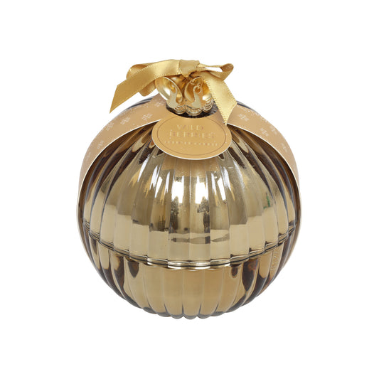 Lumanare Glob, auriu, 11.5 cm - SIMONA'S CHRISTMAS