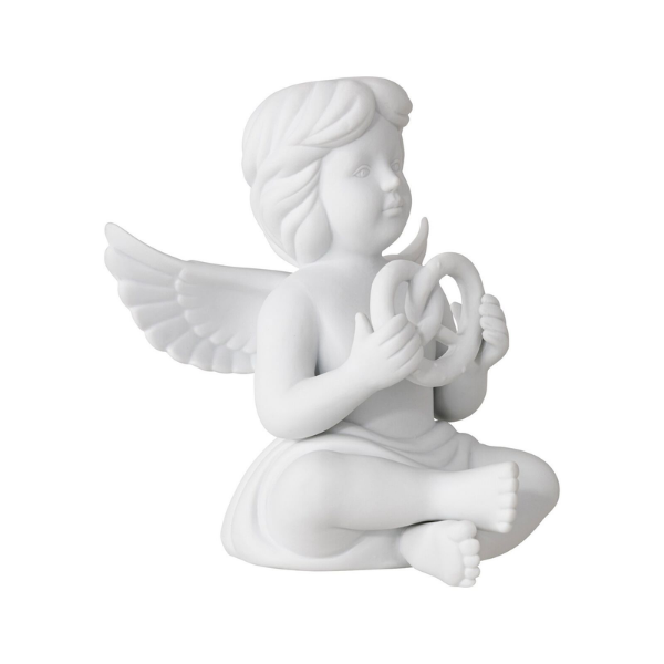Figurina din portelan, inger cu pretzel, 13.5 cm, Angels - ROSENTHAL