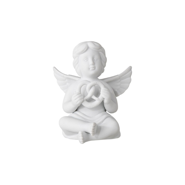 Figurina din portelan, inger cu pretzel, 11 cm, Angels - ROSENTHAL