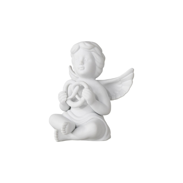 Figurina din portelan, inger cu pretzel, 11 cm, Angels - ROSENTHAL