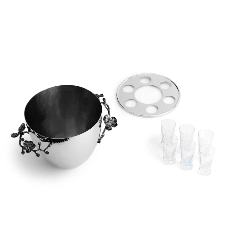 Set frapiera & 6 pahare pentru vodka, Orchid - Michael Aram