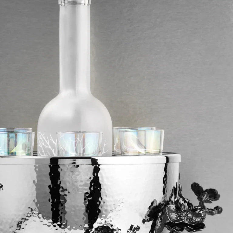 Set frapiera & 6 pahare pentru vodka, Orchid - Michael Aram