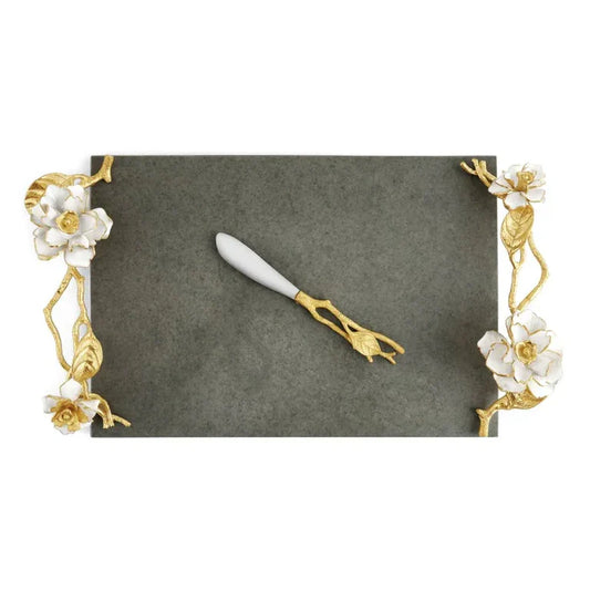 Set platou si cutit pentru servire branzeturi, 47x25 cm Gardenia - Michael Aram