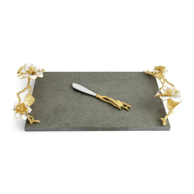 Set platou si cutit pentru servire branzeturi, 47x25 cm Gardenia - Michael Aram