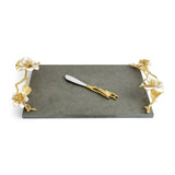 Set platou si cutit pentru servire branzeturi, 47x25 cm Gardenia - Michael Aram