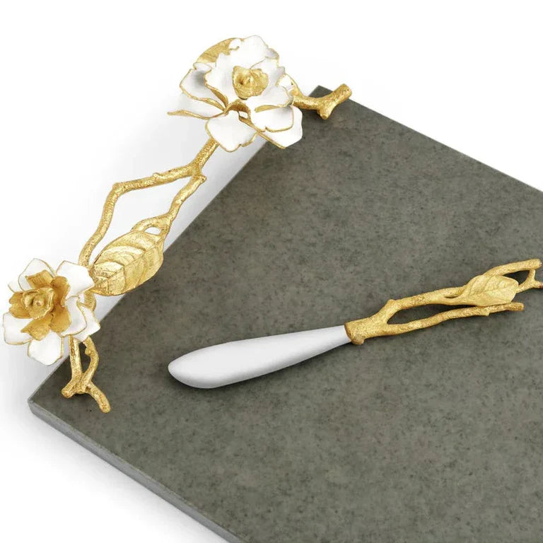 Set platou si cutit pentru servire branzeturi, 47x25 cm Gardenia - Michael Aram