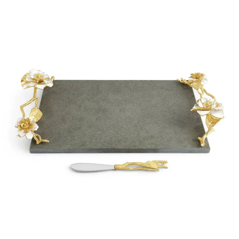 Set platou si cutit pentru servire branzeturi, 47x25 cm Gardenia - Michael Aram