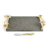 Set platou si cutit pentru servire branzeturi, 47x25 cm Gardenia - Michael Aram