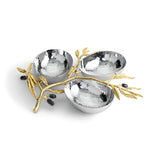 Vas pentru servire cu 3 compartimente, Olive Branch - Michael Aram