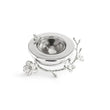 Set bol si lingura pentru caviar, 21 cm, Silver Orchid - Michael Aram
