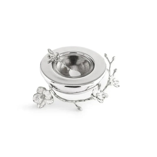 Set bol si lingura pentru caviar, 21 cm, Silver Orchid - Michael Aram