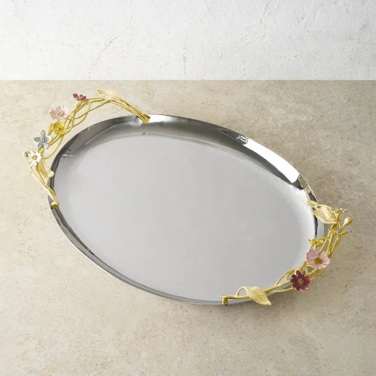Tava pentru servire, oval, 49x32 cm, Wildflowers - Michael Aram