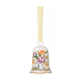 Ornament clopotel din portelan, 7 cm, Flori - HUTSCHENREUTHER