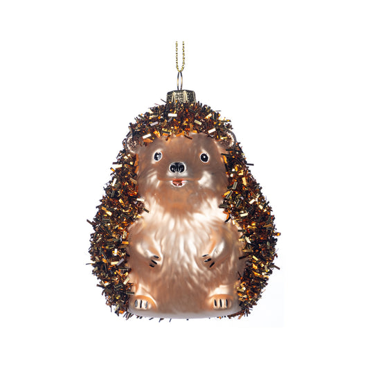 Ornament pentru brad, Arici Tinsel, maro, 9 cm - SIMONA'S CHRISTMAS