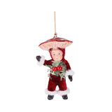 Ornament pentru brad, Baiat ciuperca, rosu, 11 cm - SIMONA'S CHRISTMAS