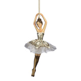 Ornament pentru brad, Balerina Chelsea, crem/auriu, 14 cm - SIMONA'S CHRISTMAS
