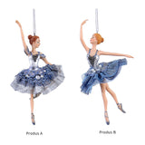 Ornament pentru brad, Balerina Glisten, albastru, 18 cm, SIMONA'S CHRISTMAS