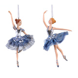 Ornament pentru brad, Balerina Glisten, albastru, 18 cm, SIMONA'S CHRISTMAS