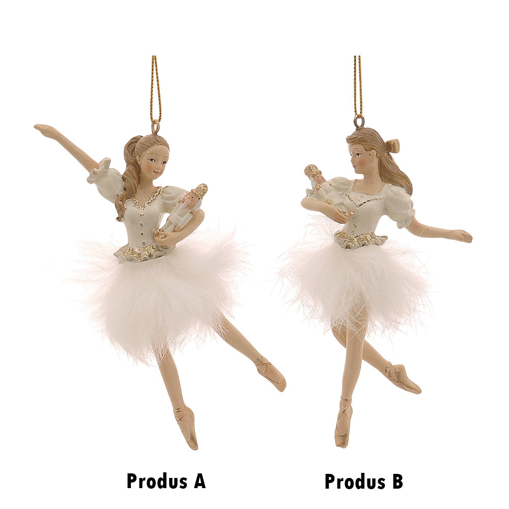 Ornament pentru brad, Balerina Marguerite, 12 cm - SIMONA'S CHRISTMAS