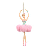 Ornament pentru brad, Balerina Pompom, roz, 18 cm - SIMONA'S CHRISTMAS