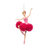 Ornament pentru brad, Balerina Pompom, roz, 18 cm - SIMONA'S CHRISTMAS