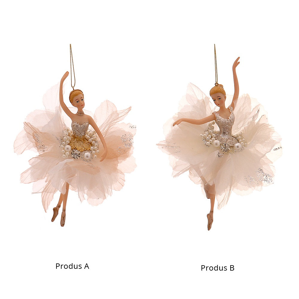 Ornament pentru brad, Balerina Shine, auriu, 16 cm, SIMONA'S CHRISTMAS