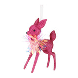 Ornament pentru brad, Bambi Carnival, roz, 16 cm - SIMONA'S CHRISTMAS