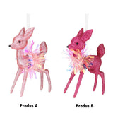 Ornament pentru brad, Bambi Carnival, roz, 16 cm - SIMONA'S CHRISTMAS
