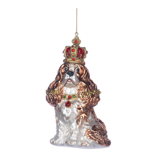 Ornament pentru brad, Caine Corgi, maro, 14 cm - SIMONA'S CHRISTMAS