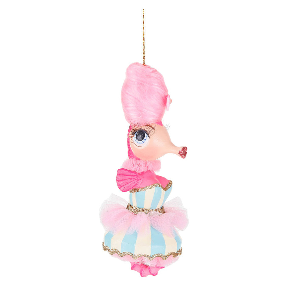 Ornament pentru brad, Calut de mare Carnival, roz, 15 cm - SIMONA'S CHRISTMAS
