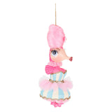 Ornament pentru brad, Calut de mare Carnival, roz, 15 cm - SIMONA'S CHRISTMAS