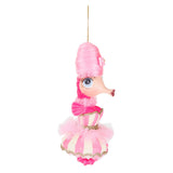 Ornament pentru brad, Calut de mare Carnival, roz, 15 cm - SIMONA'S CHRISTMAS