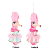 Ornament pentru brad, Calut de mare Carnival, roz, 15 cm - SIMONA'S CHRISTMAS