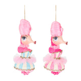 Ornament pentru brad, Calut de mare Carnival, roz, 15 cm - SIMONA'S CHRISTMAS