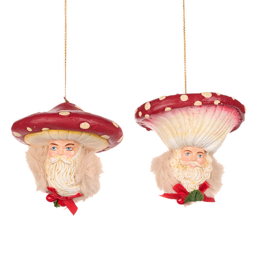 Ornament pentru brad, Cap Ciuperca, rosu, 9 cm - SIMONA'S CHRISTMAS