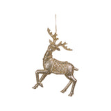 Ornament pentru brad, Cerb Sclipit, auriu, 13 cm - SIMONA'S CHRISTMAS