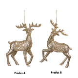 Ornament pentru brad, Cerb Sclipit, auriu, 13 cm - SIMONA'S CHRISTMAS