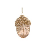 Ornament pentru brad, Con, rosu/verde/auriu, 8 cm - SIMONA'S CHRISTMAS