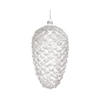 Ornament pentru brad, Con Sclipit, alb/argintiu, 23 cm - SIMONA'S CHRISTMAS