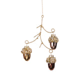 Ornament pentru brad, Conuri Dangle, maro/auriu, 19 cm, SIMONA'S CHRISTMAS