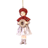 Ornament pentru brad, copil cu lanterna/coronita, 11 cm - SIMONA'S CHRISTMAS
