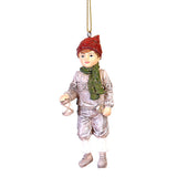 Ornament pentru brad, copil cu lanterna/coronita, 11 cm - SIMONA'S CHRISTMAS