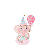 Ornament pentru brad, Elefant Carnival, roz/albastru, 12 cm - SIMONA'S CHRISTMAS