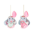 Ornament pentru brad, Elefant Dumbo, roz/albastru, 11 cm - SIMONA'S CHRISTMAS
