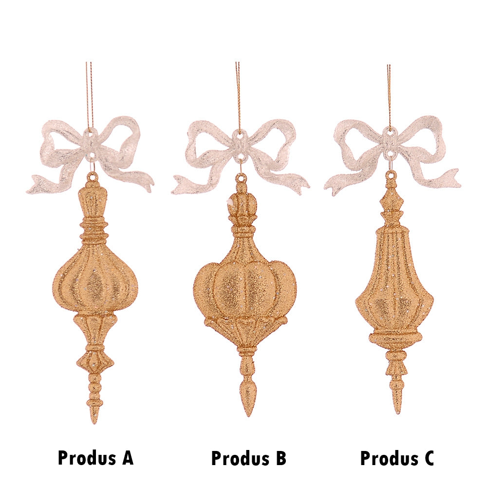 Ornament pentru brad Finan, auriu, 16 cm - SIMONA'S CHRISTMAS