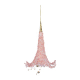 Ornament pentru brad, Floare Trumpet, roz/auriu, 16 cm - SIMONA'S CHRISTMAS