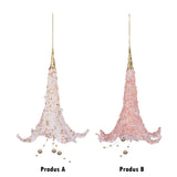 Ornament pentru brad, Floare Trumpet, roz/auriu, 16 cm - SIMONA'S CHRISTMAS
